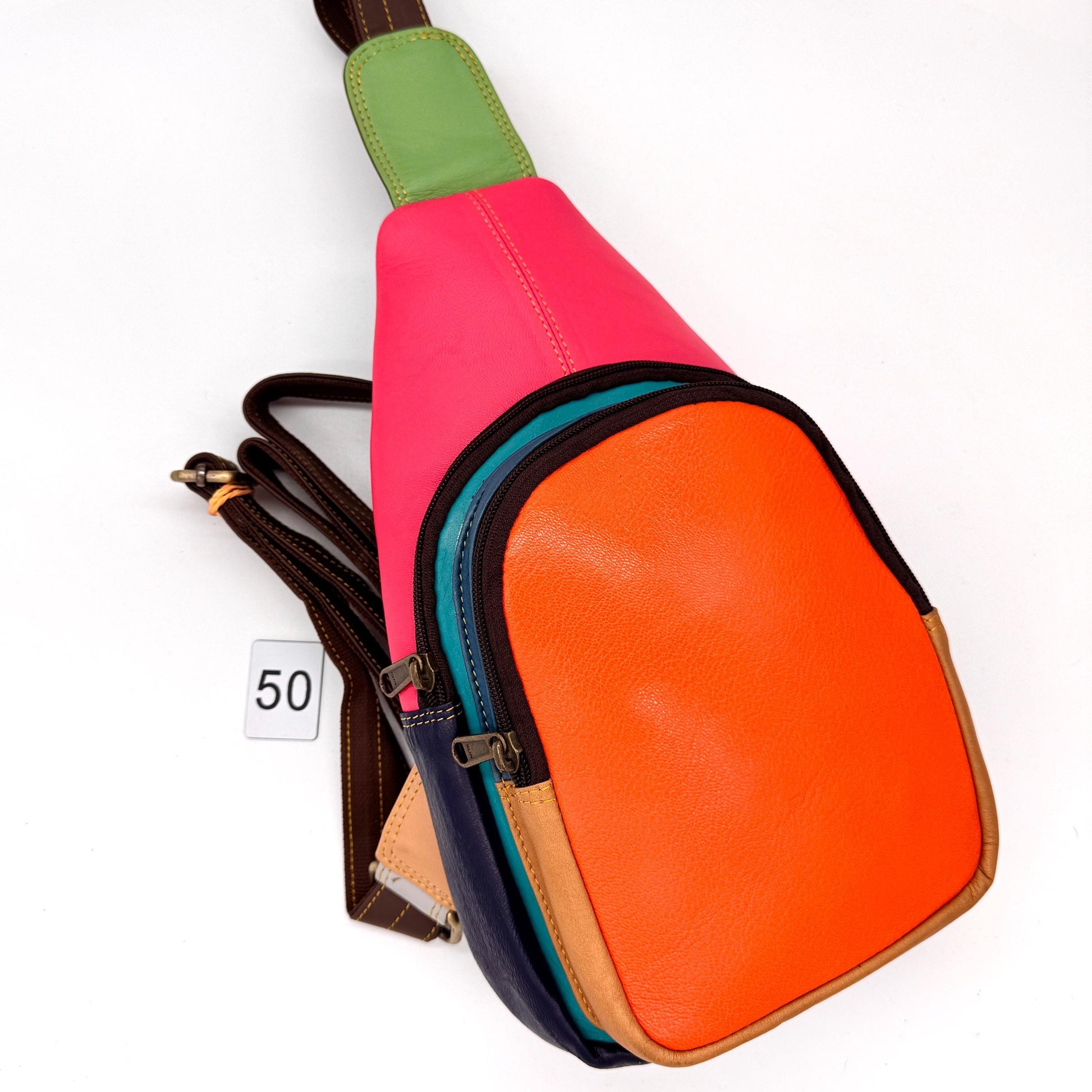 Upcycled Leather Sling Bag - JayKayBoutiqueOnline