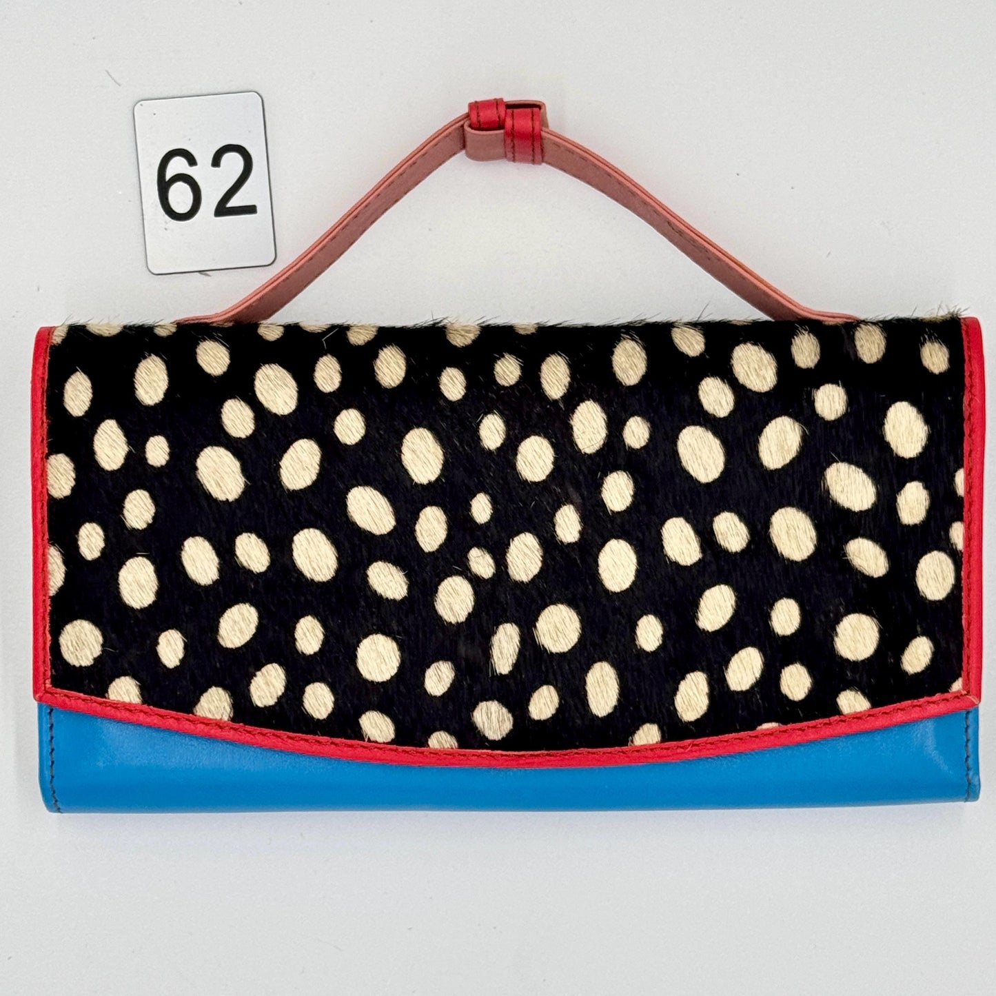 Coloured Leather Purse Clutch Wallet with Animal Print Hide - JayKayBoutiqueOnline