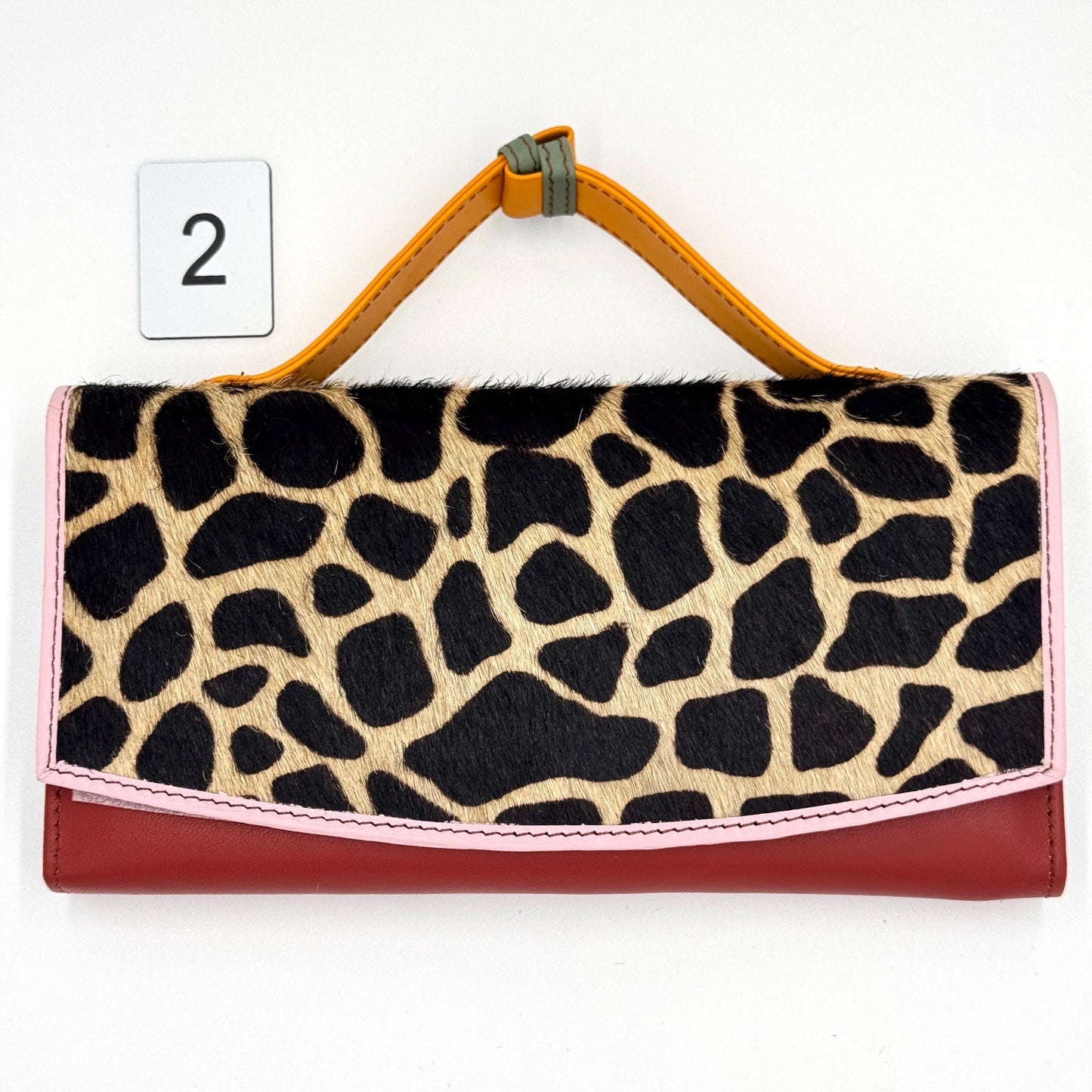 Recycled Leather Animal Print Clutch Wallet - JayKayBoutiqueOnline