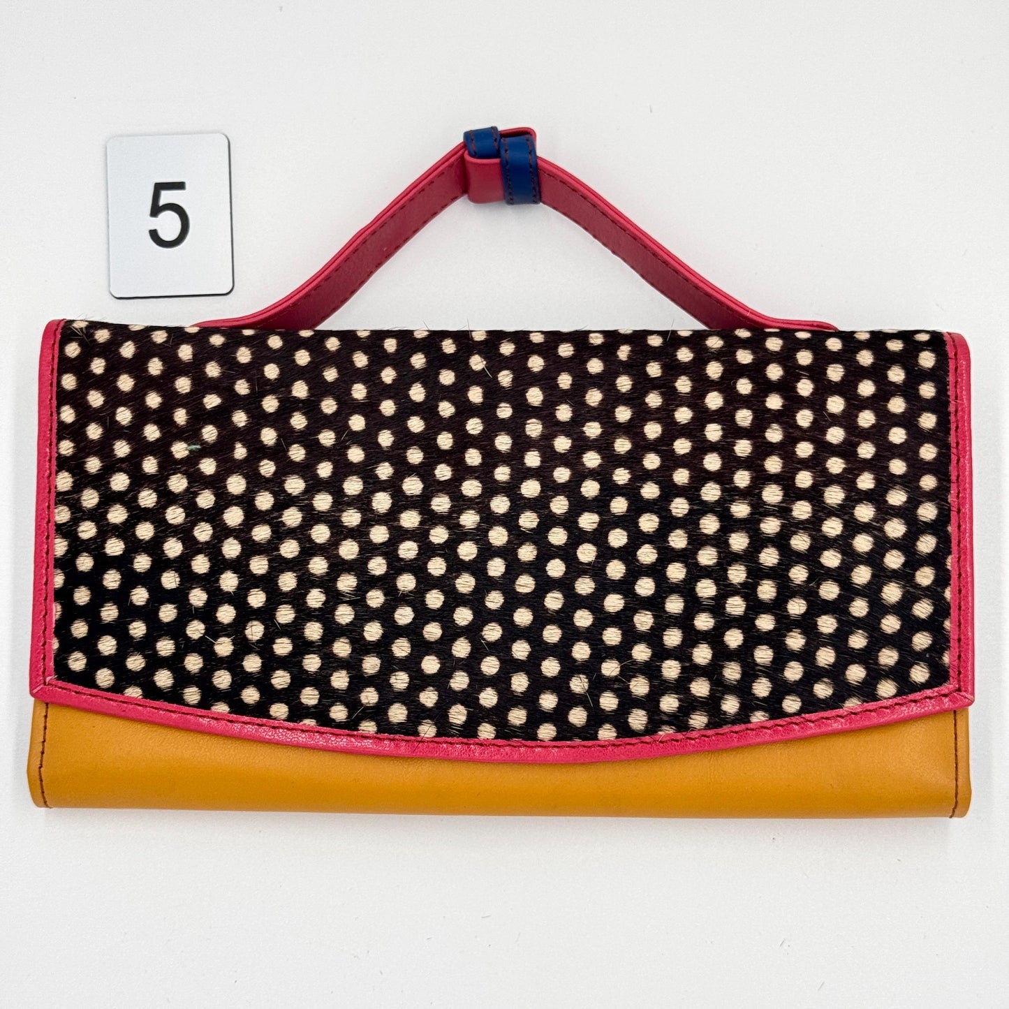 Recycled Leather Clutch Wallet with Animal Print Hide - JayKayBoutiqueOnline