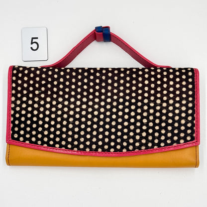 Recycled Leather Clutch Wallet with Animal Print Hide - JayKayBoutiqueOnline