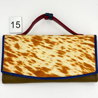 Recycled Leather Animal Print Clutch Wallet - JayKayBoutiqueOnline