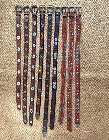 Hand Carved Leather Belt for Women and Men - JayKayBoutiqueOnline