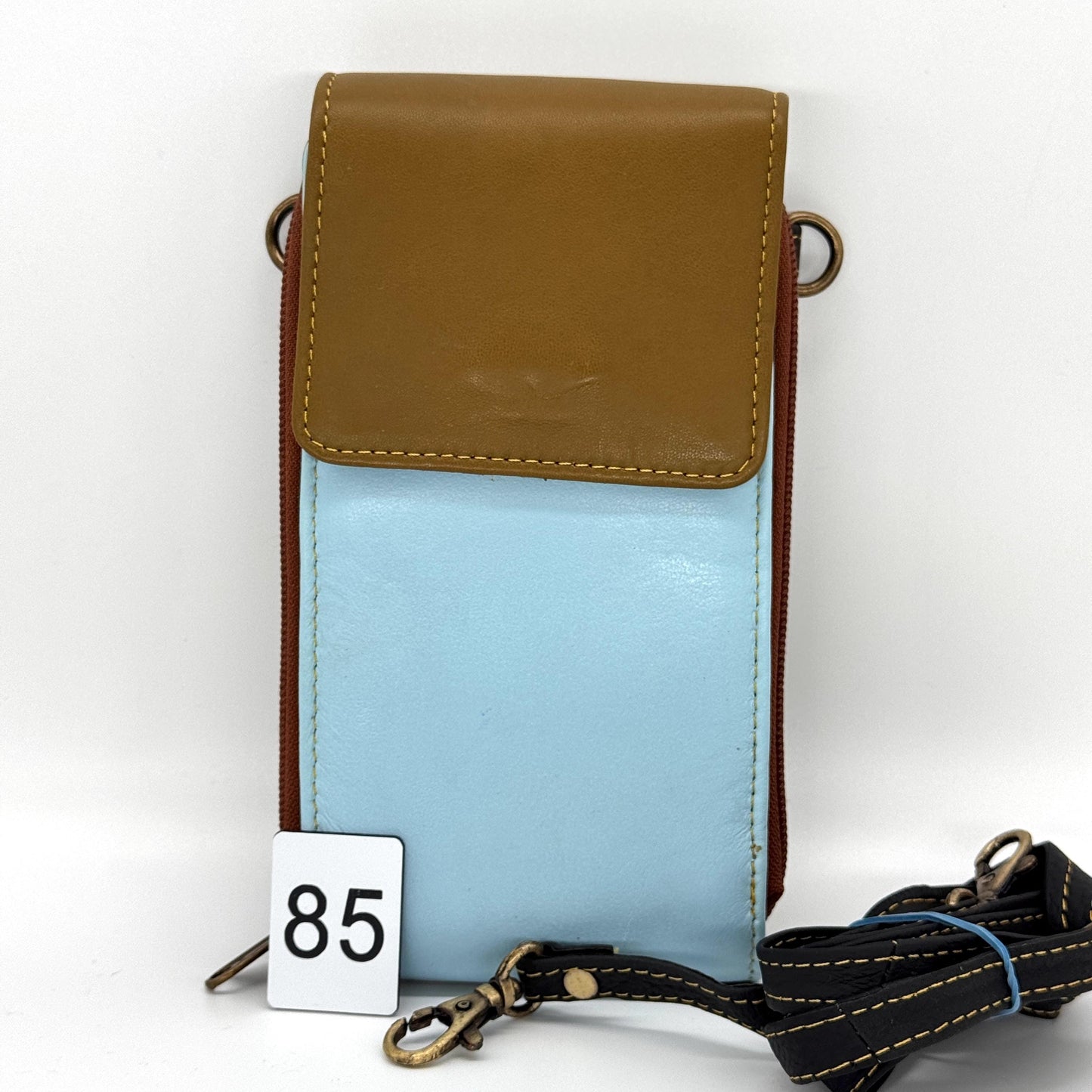 Upcycled Leather Crossbody Phone Bag - JayKayBoutiqueOnline