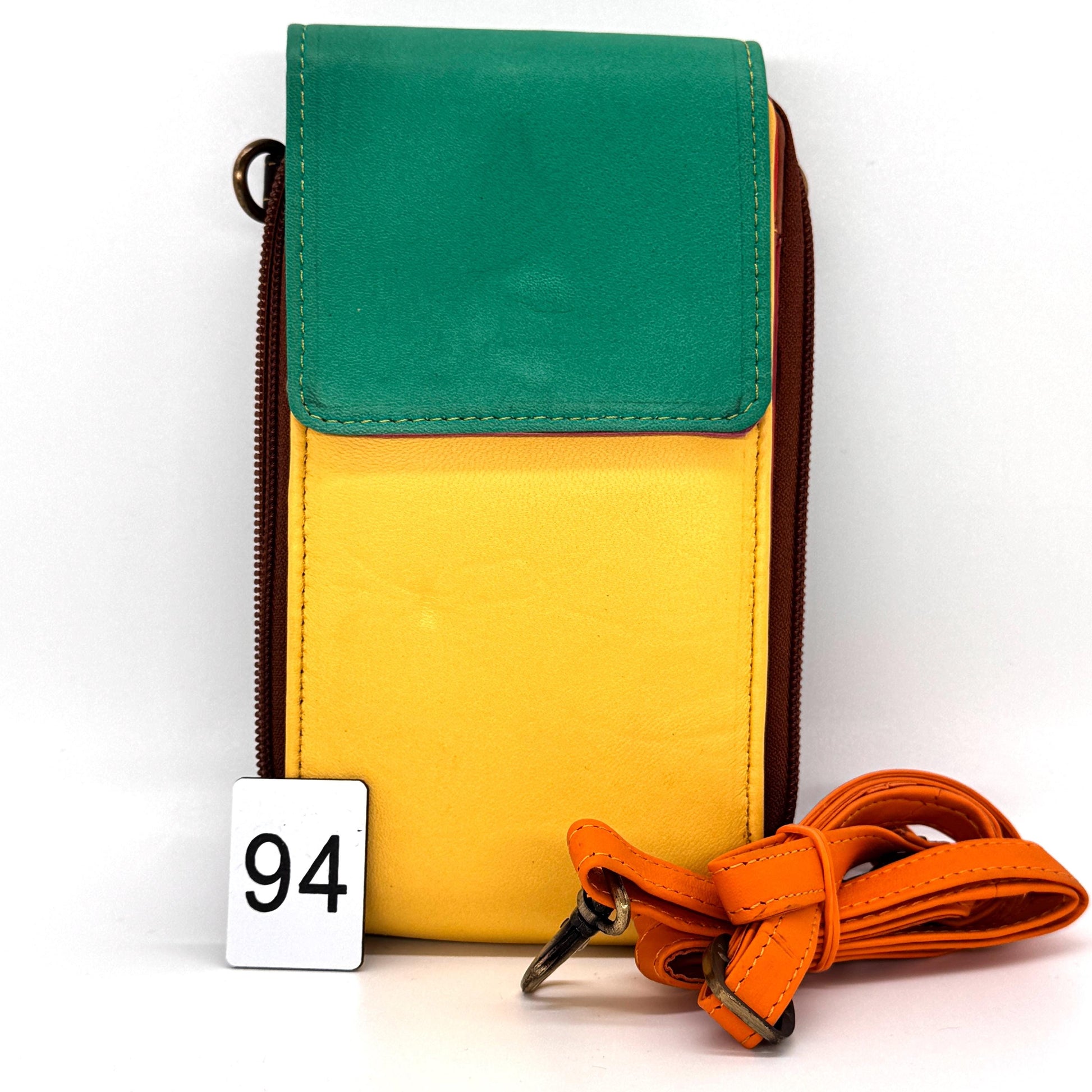 Upcycled Leather Crossbody Phone Bag - JayKayBoutiqueOnline