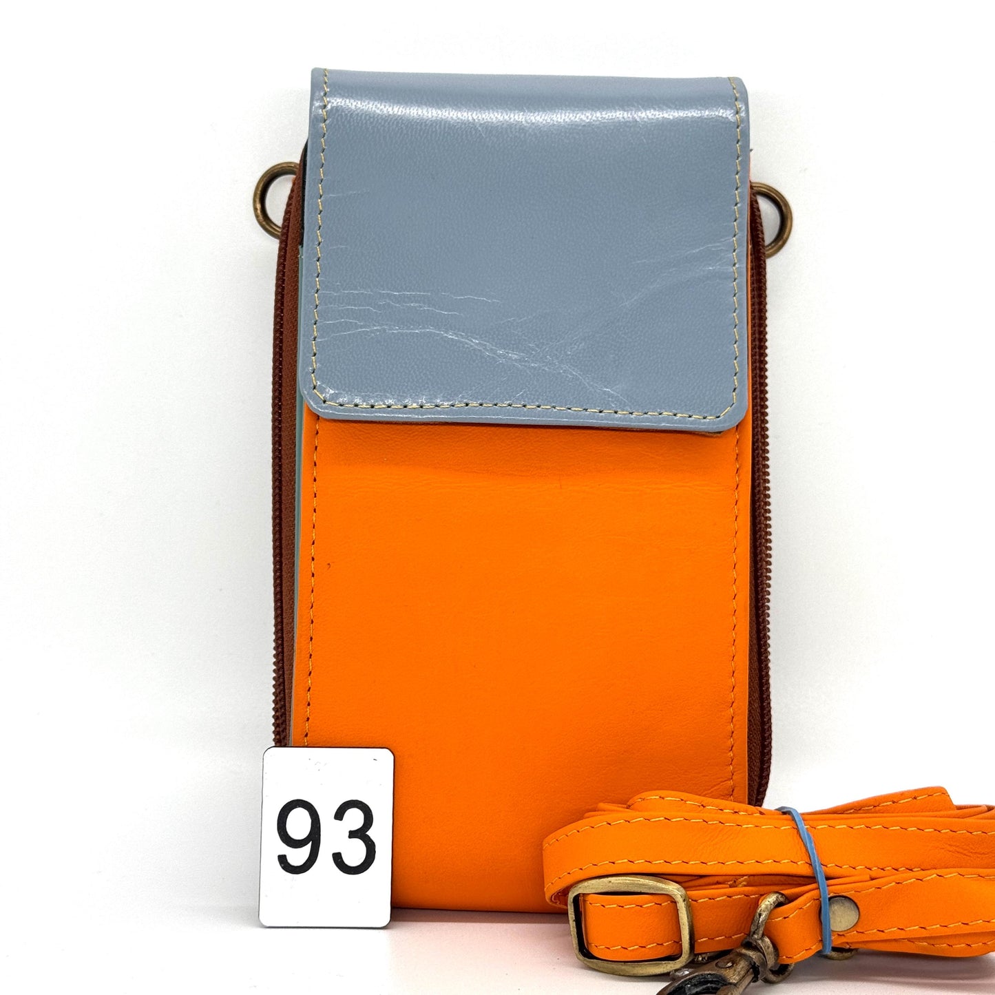 Upcycled Leather Crossbody Phone Bag - JayKayBoutiqueOnline