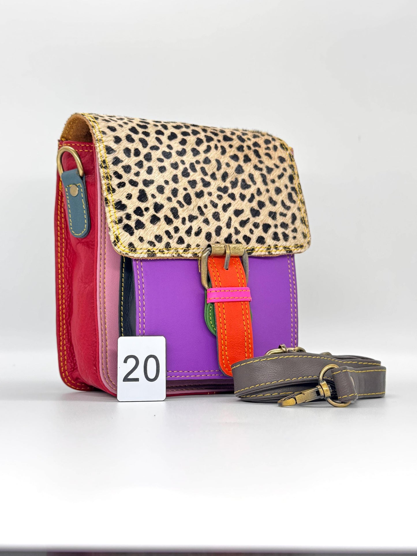 Recycled Leather Crossbody Bag - JayKayBoutiqueOnline