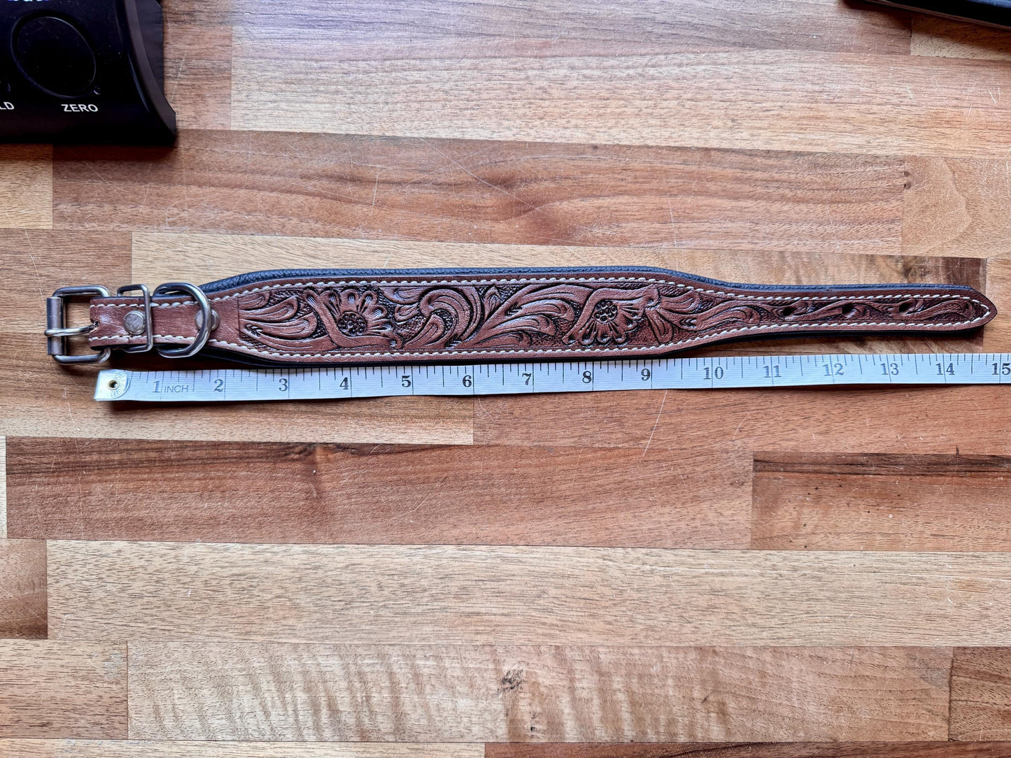 Hand Carved Leather Dog Collar Padded - JayKayBoutiqueOnline