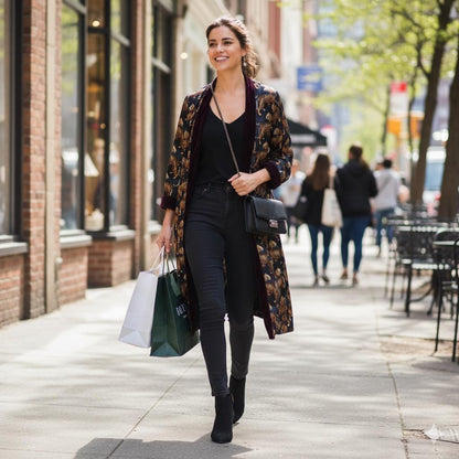 Tiger Print Reversible Velvet 3/4 Jacket - JayKayBoutiqueOnline