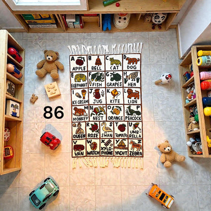 Handmade Rug ABC Nursery Tapestry - JayKayBoutiqueOnline