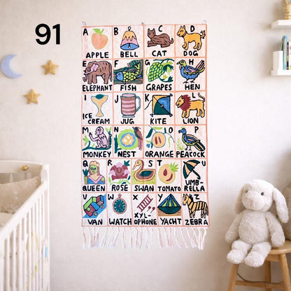 Handmade ABC Tapestry - JayKayBoutiqueOnline