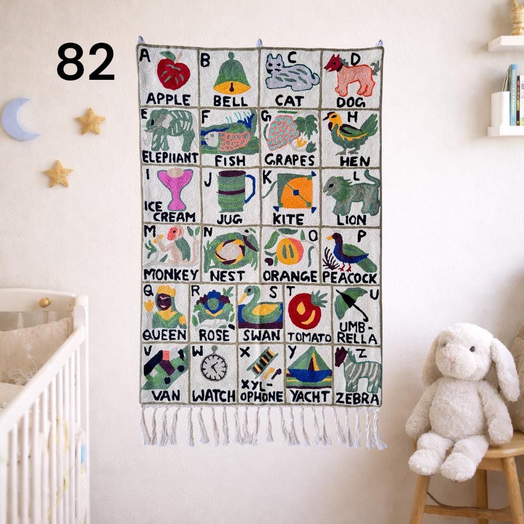 Handmade ABC Tapestry - JayKayBoutiqueOnline
