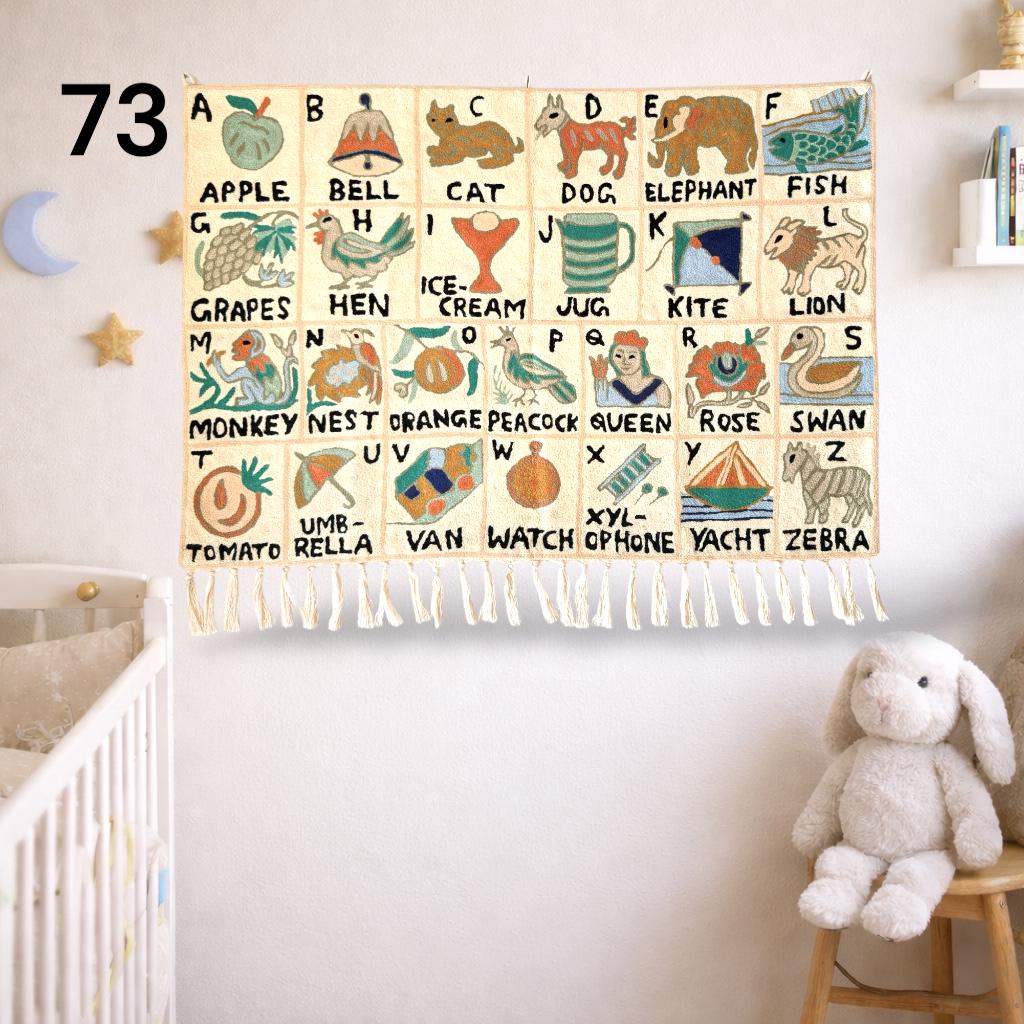 Handmade Alphabet Tapestry Landscape Wall Hanging - JayKayBoutiqueOnline