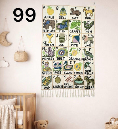 Handmade ABC Tapestry - JayKayBoutiqueOnline