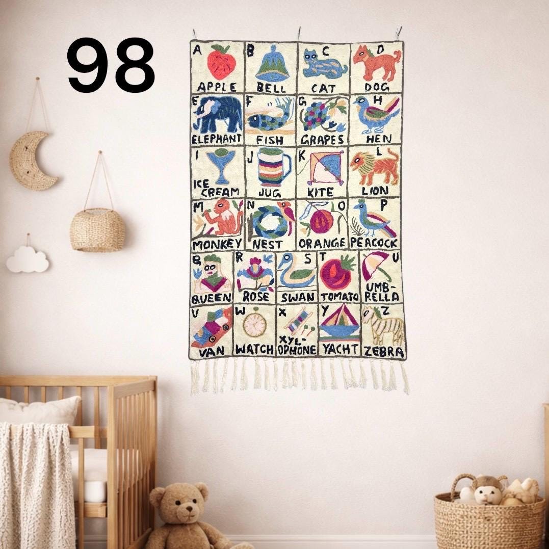 Handmade ABC Tapestry - JayKayBoutiqueOnline