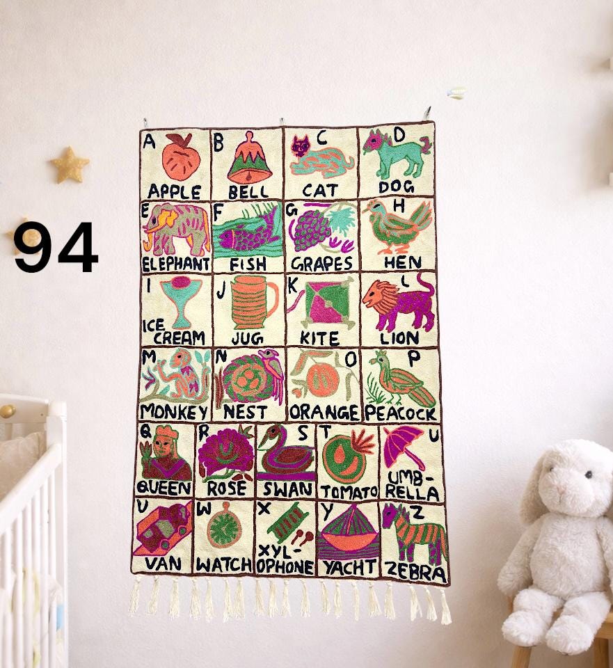 Handmade ABC Tapestry - JayKayBoutiqueOnline