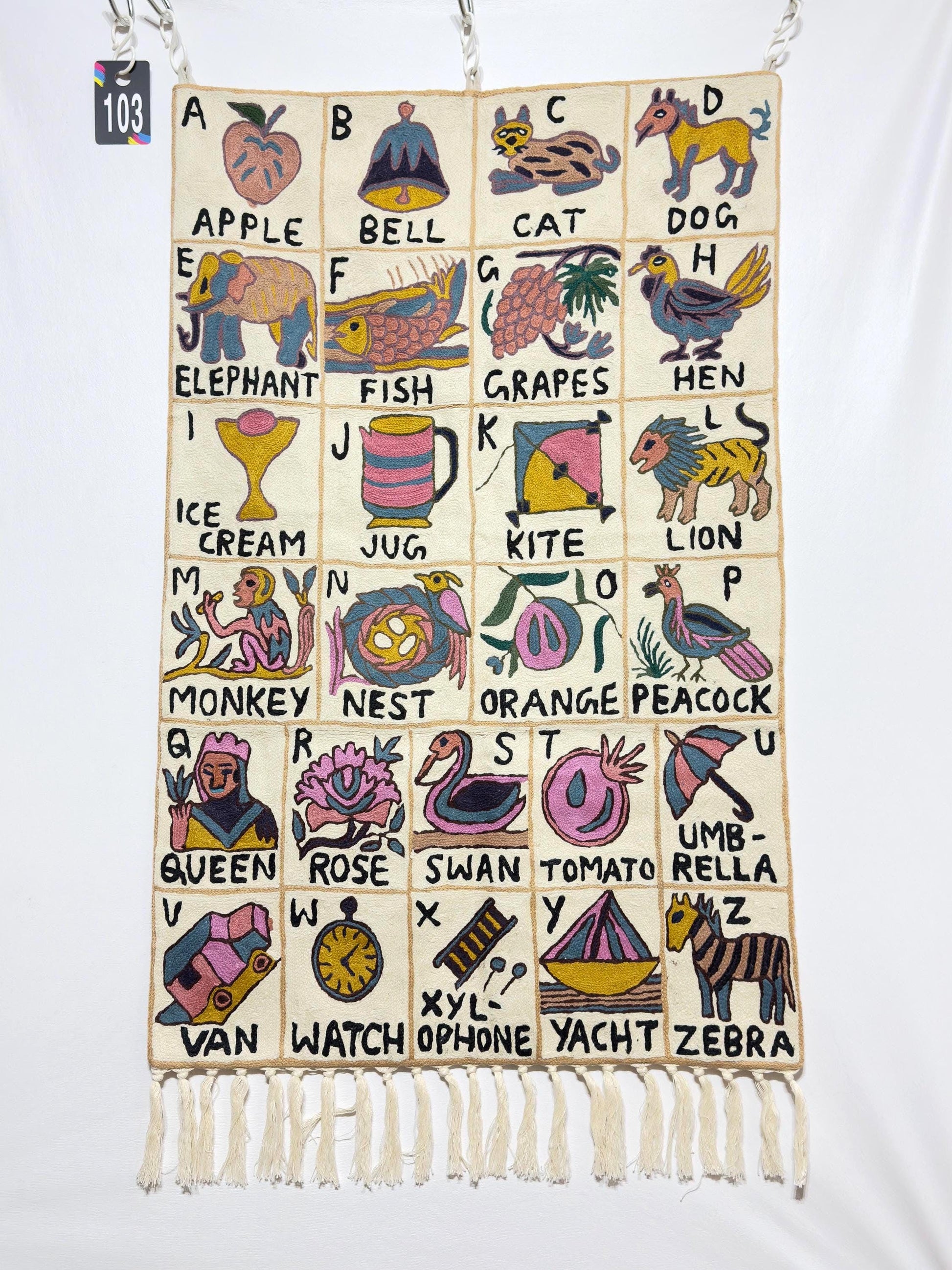 Handmade ABC Tapestry - JayKayBoutiqueOnline