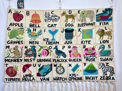 Handmade Alphabet Tapestry Landscape Wall Hanging - JayKayBoutiqueOnline