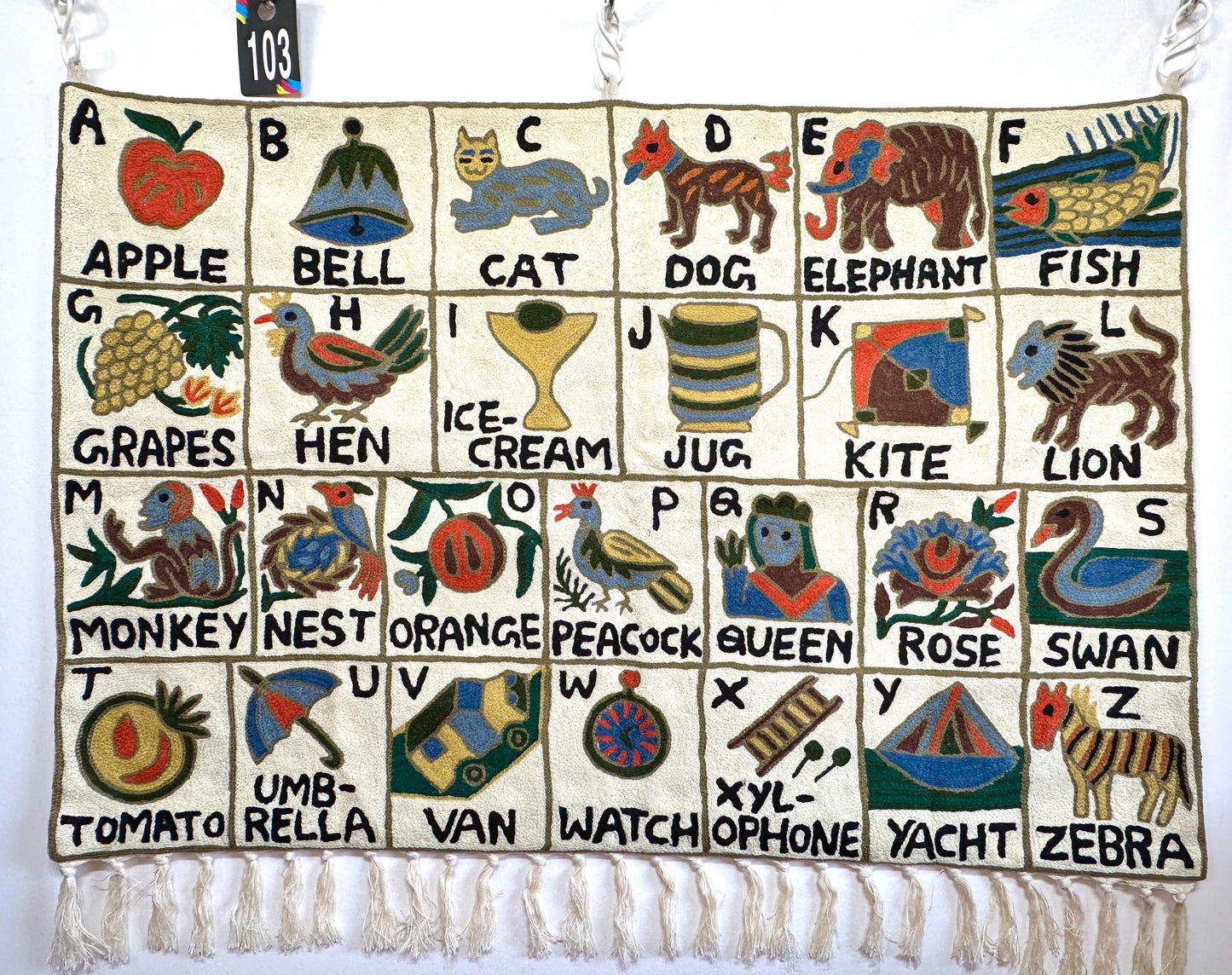 Handmade Alphabet Tapestry Landscape Wall Hanging - JayKayBoutiqueOnline