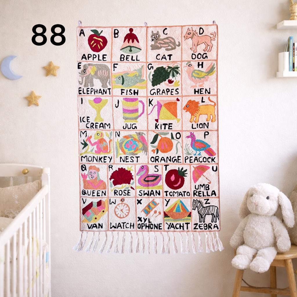 Handmade ABC Tapestry - JayKayBoutiqueOnline
