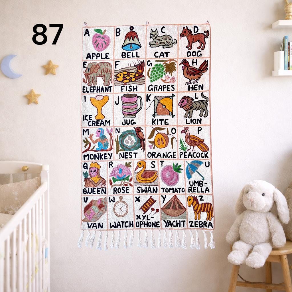 Handmade ABC Tapestry - JayKayBoutiqueOnline