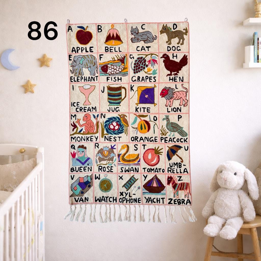 Handmade ABC Tapestry - JayKayBoutiqueOnline