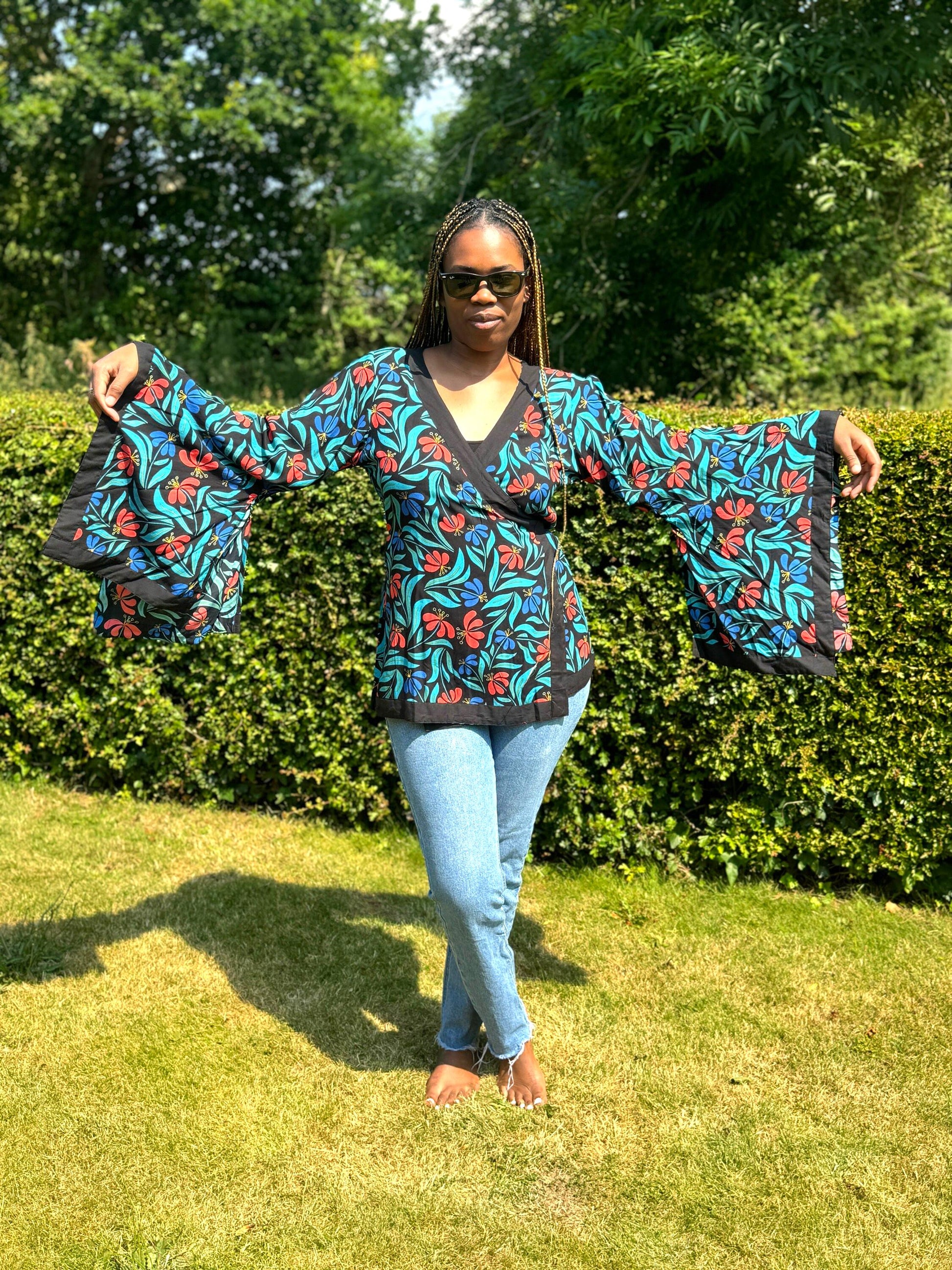 Rayon Kimono Wrap Top - JayKayBoutiqueOnline