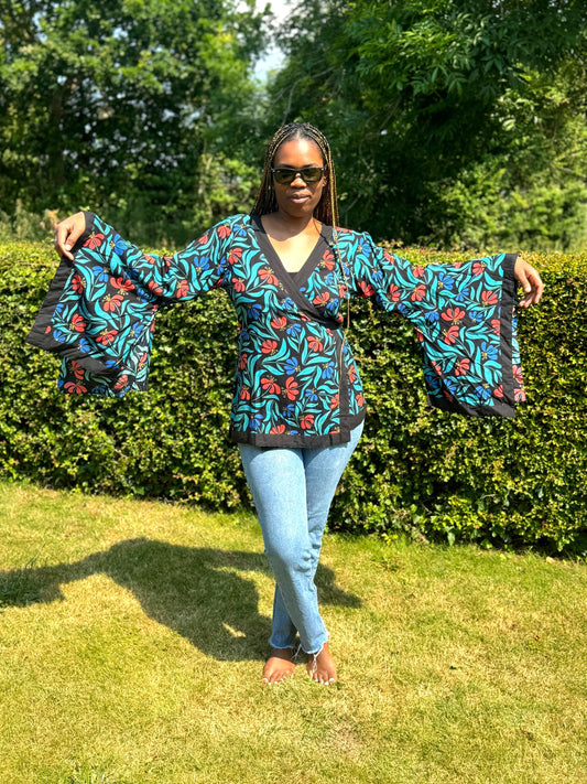 Rayon Kimono Wrap Top - JayKayBoutiqueOnline