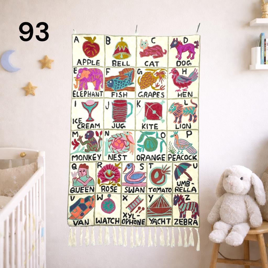 Handmade ABC Tapestry - JayKayBoutiqueOnline