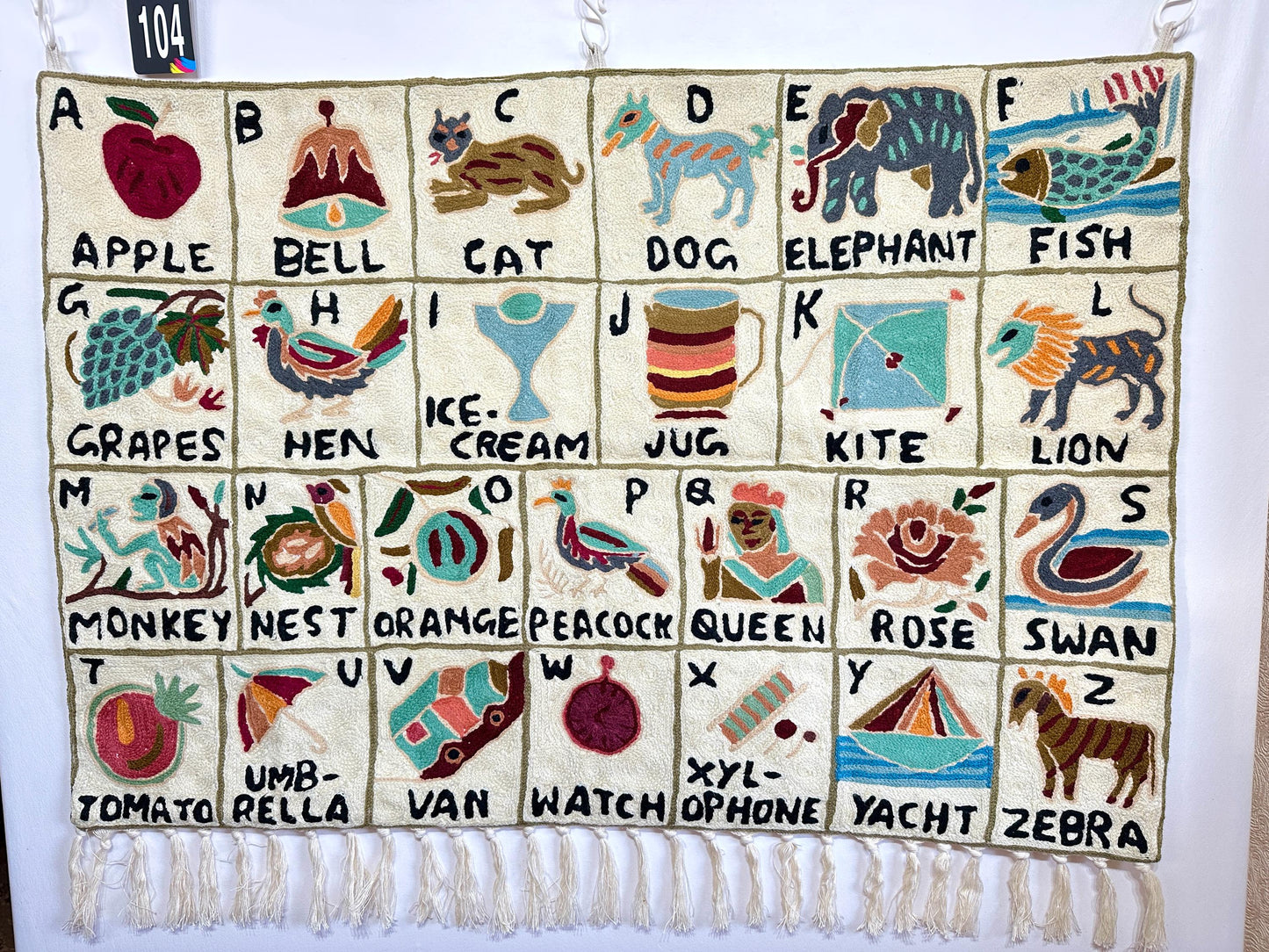 Handmade Alphabet Tapestry Landscape Wall Hanging - JayKayBoutiqueOnline