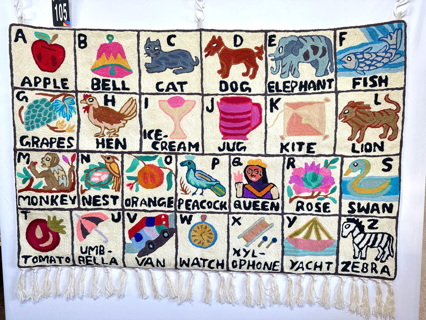 Handmade Alphabet Tapestry Landscape Wall Hanging - JayKayBoutiqueOnline