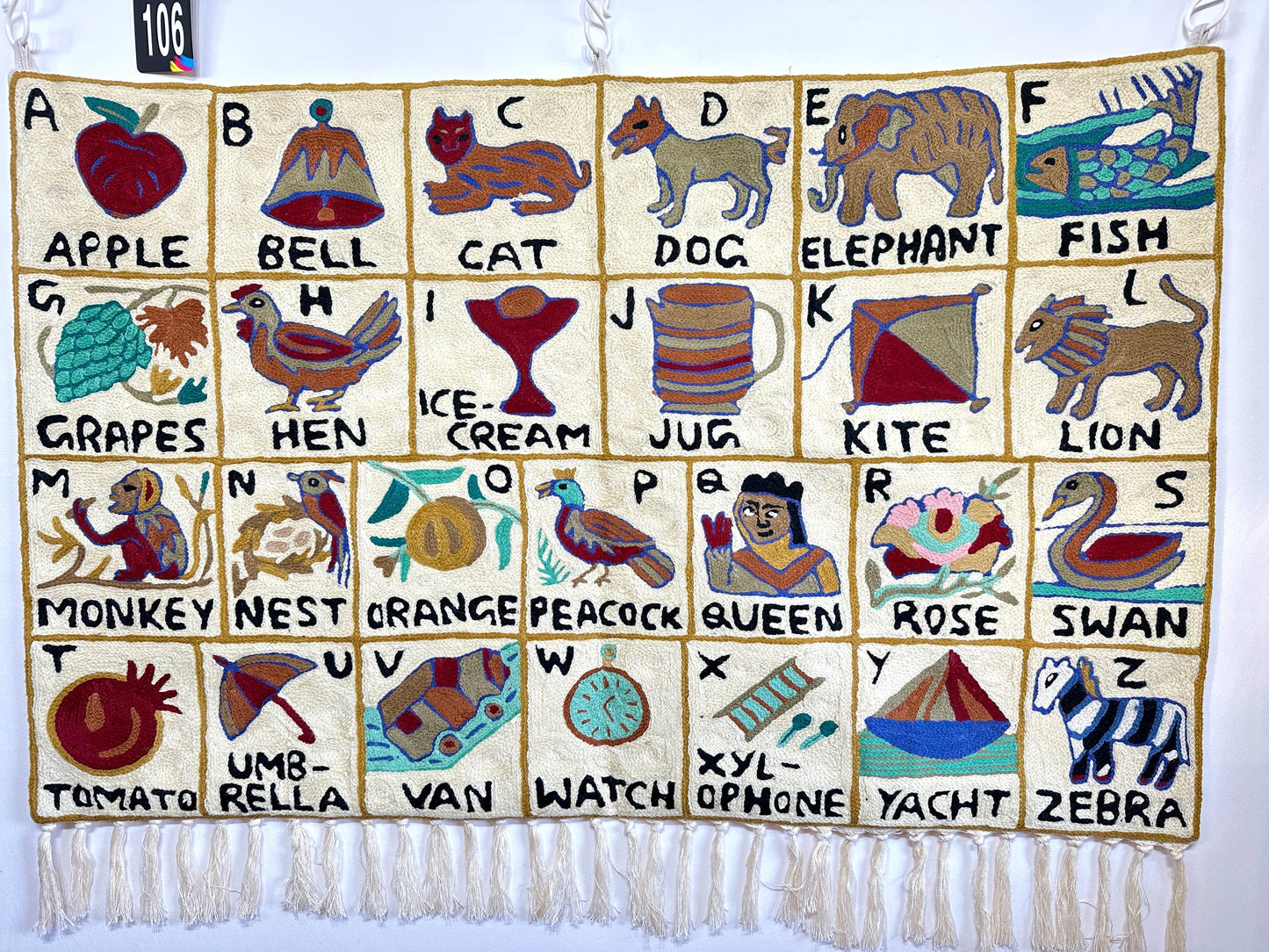 Handmade Alphabet Tapestry Landscape Wall Hanging - JayKayBoutiqueOnline