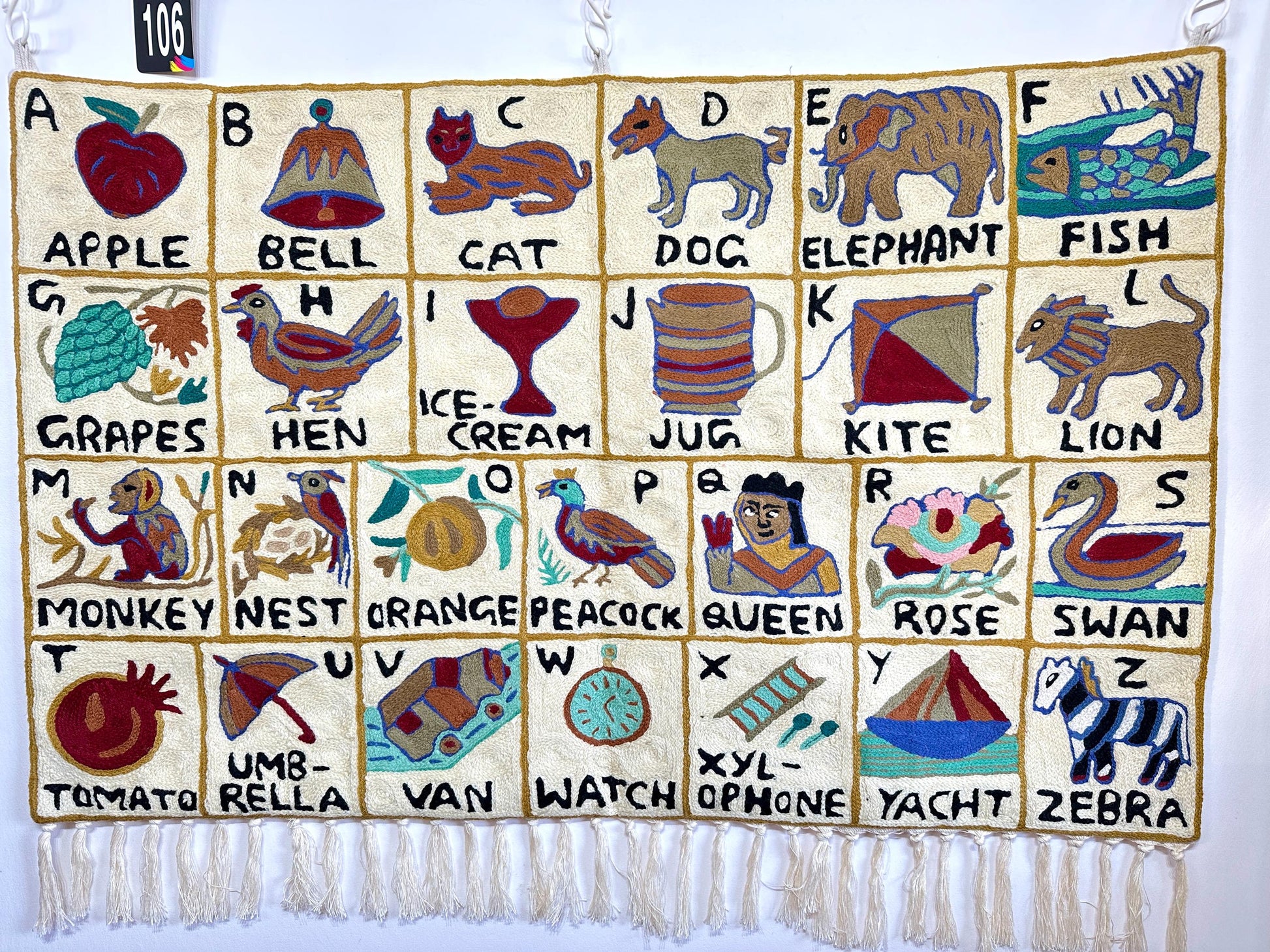 Handmade Alphabet Tapestry Landscape Wall Hanging - JayKayBoutiqueOnline