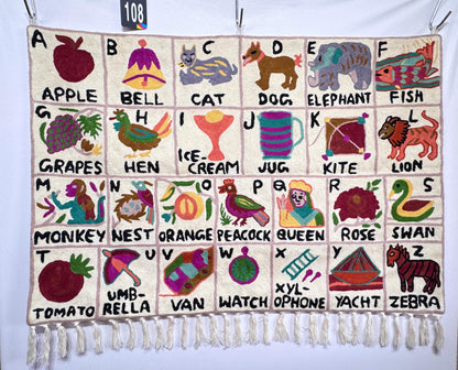 Handmade Alphabet Tapestry Landscape Wall Hanging - JayKayBoutiqueOnline
