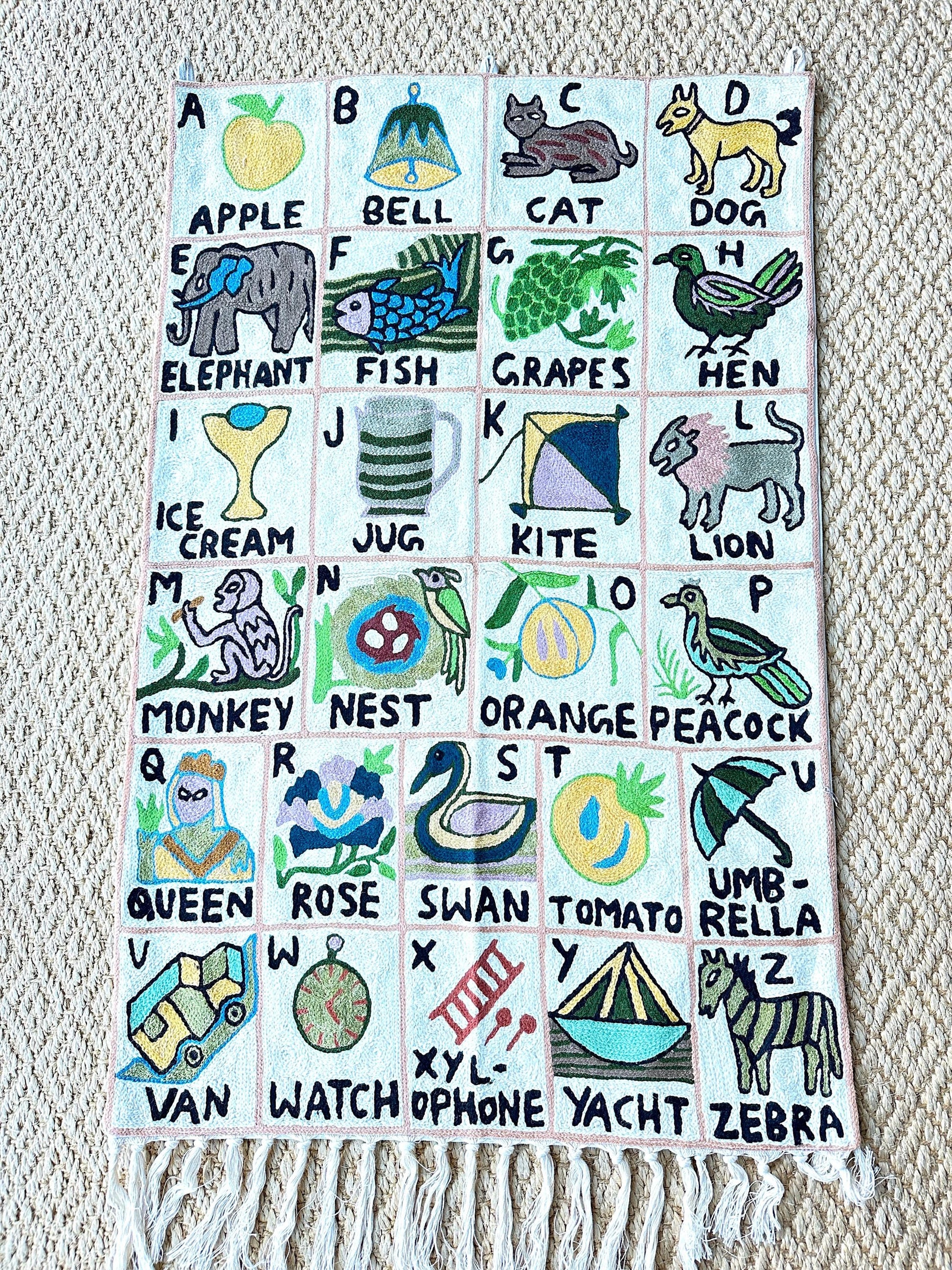 Handmade ABC Tapestry - JayKayBoutiqueOnline