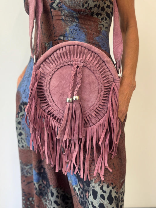 Suede Fringe Crossbody Bag - JayKayBoutiqueOnline