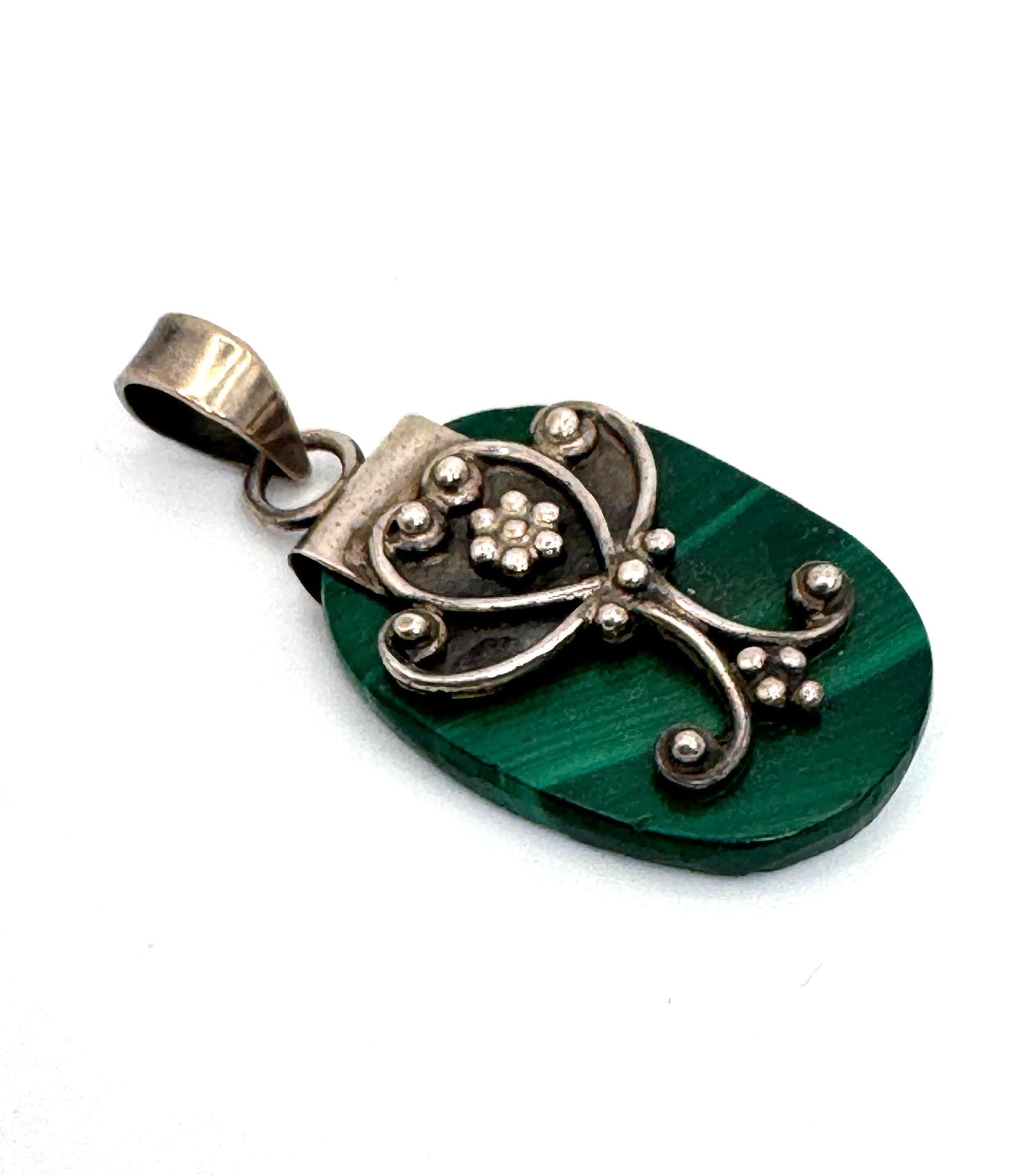 925 German Silver Gemstone Pendants – Artisan Boho Handcrafted Charm Necklace - JayKayBoutiqueOnline
