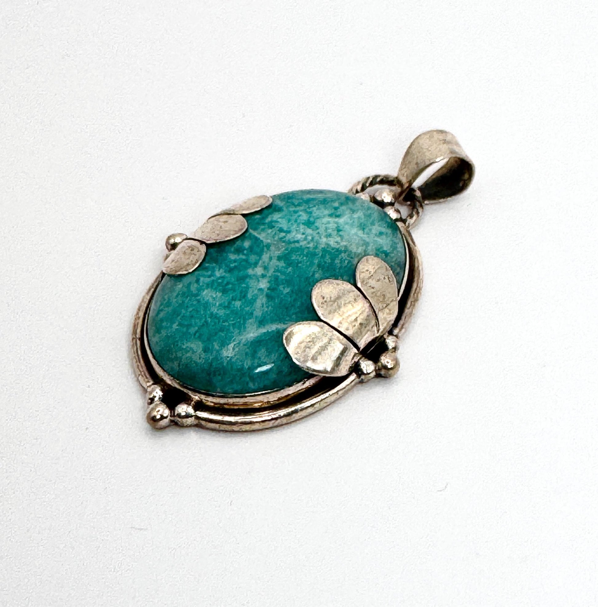 925 German Silver Gemstone Pendants – Artisan Boho Handcrafted Charm Necklace - JayKayBoutiqueOnline
