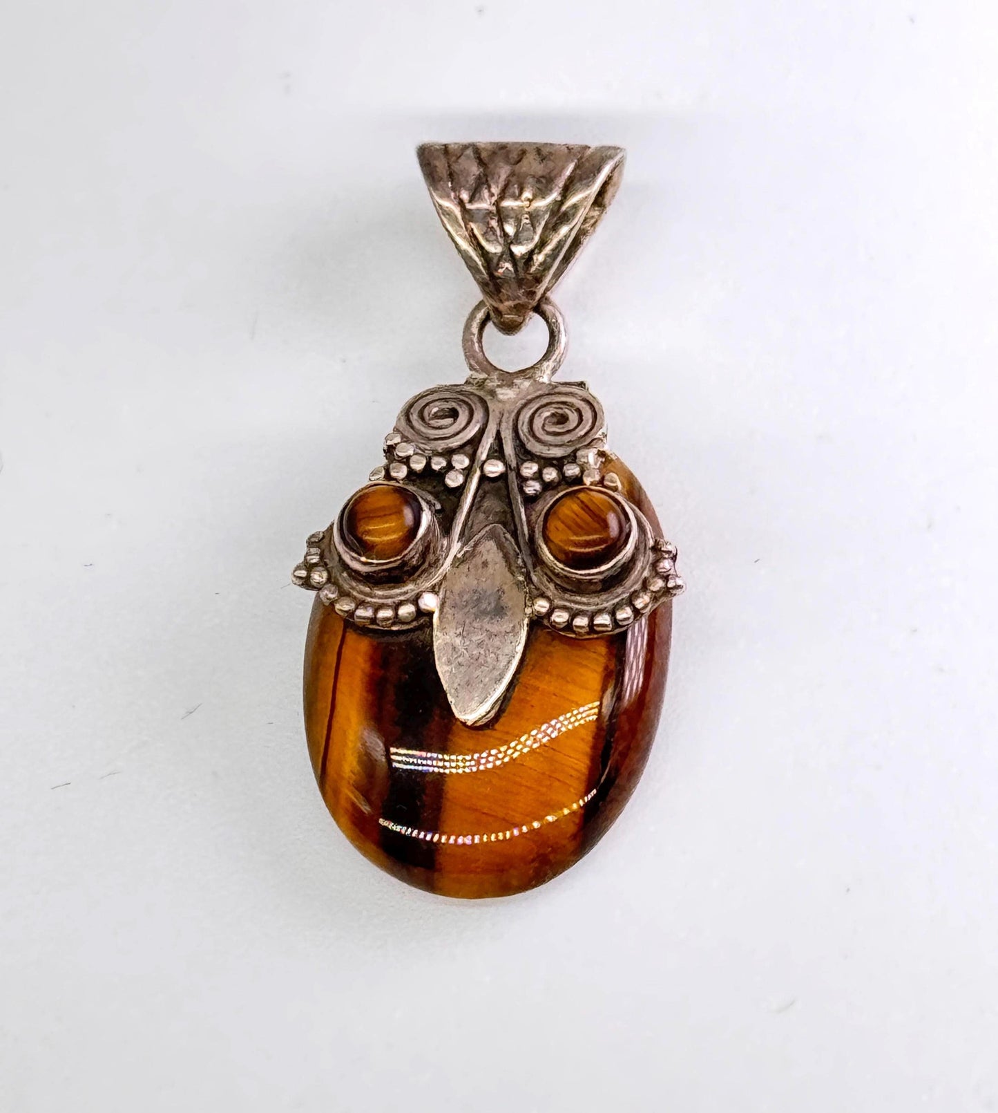 925 German Silver Gemstone Pendants – Artisan Boho Handcrafted Charm Necklace - JayKayBoutiqueOnline