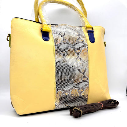 Recycled Coloured Leather 16" Laptop Tote Bag - JayKayBoutiqueOnline
