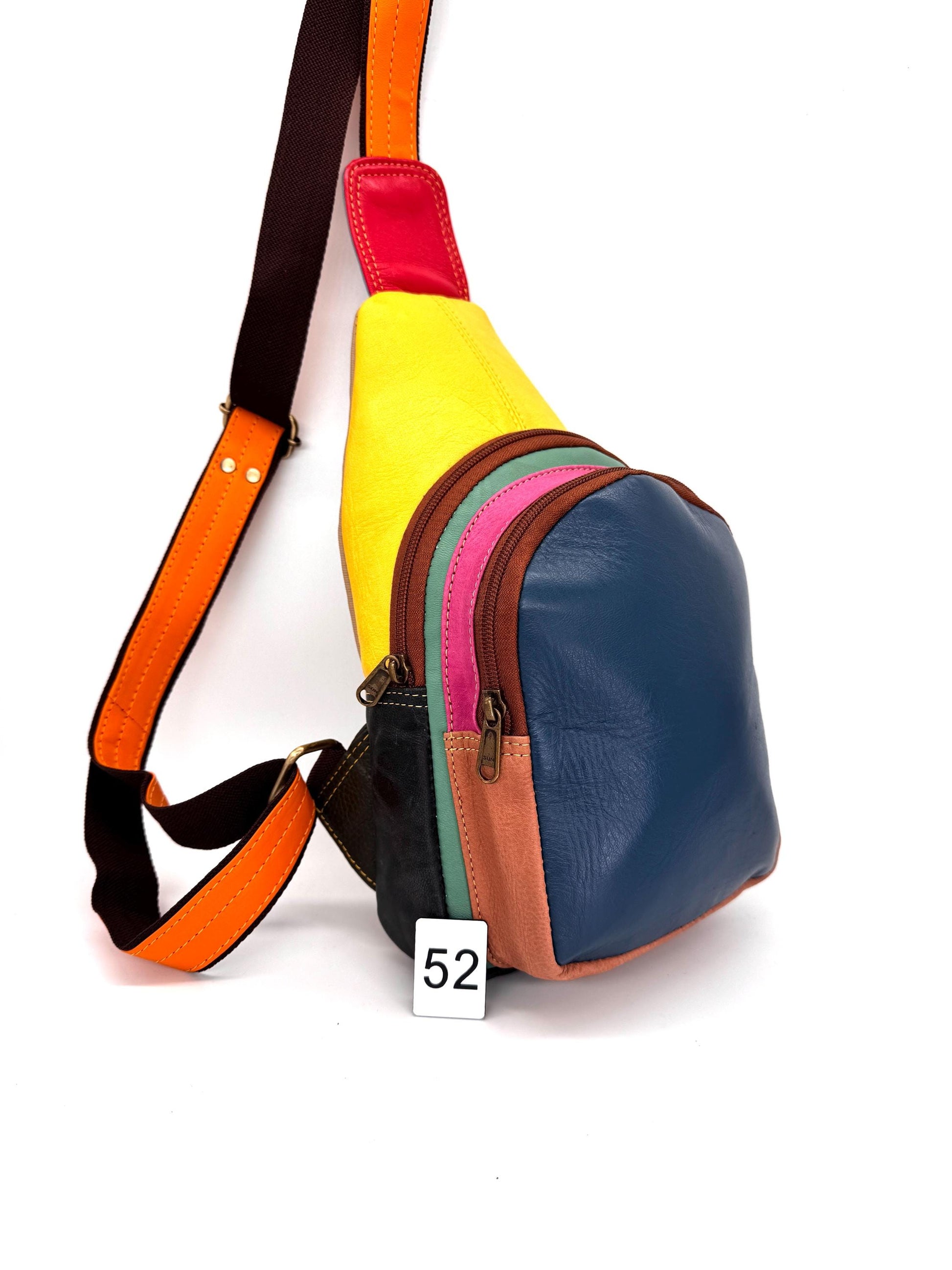 Upcycled Leather Sling Bag - JayKayBoutiqueOnline