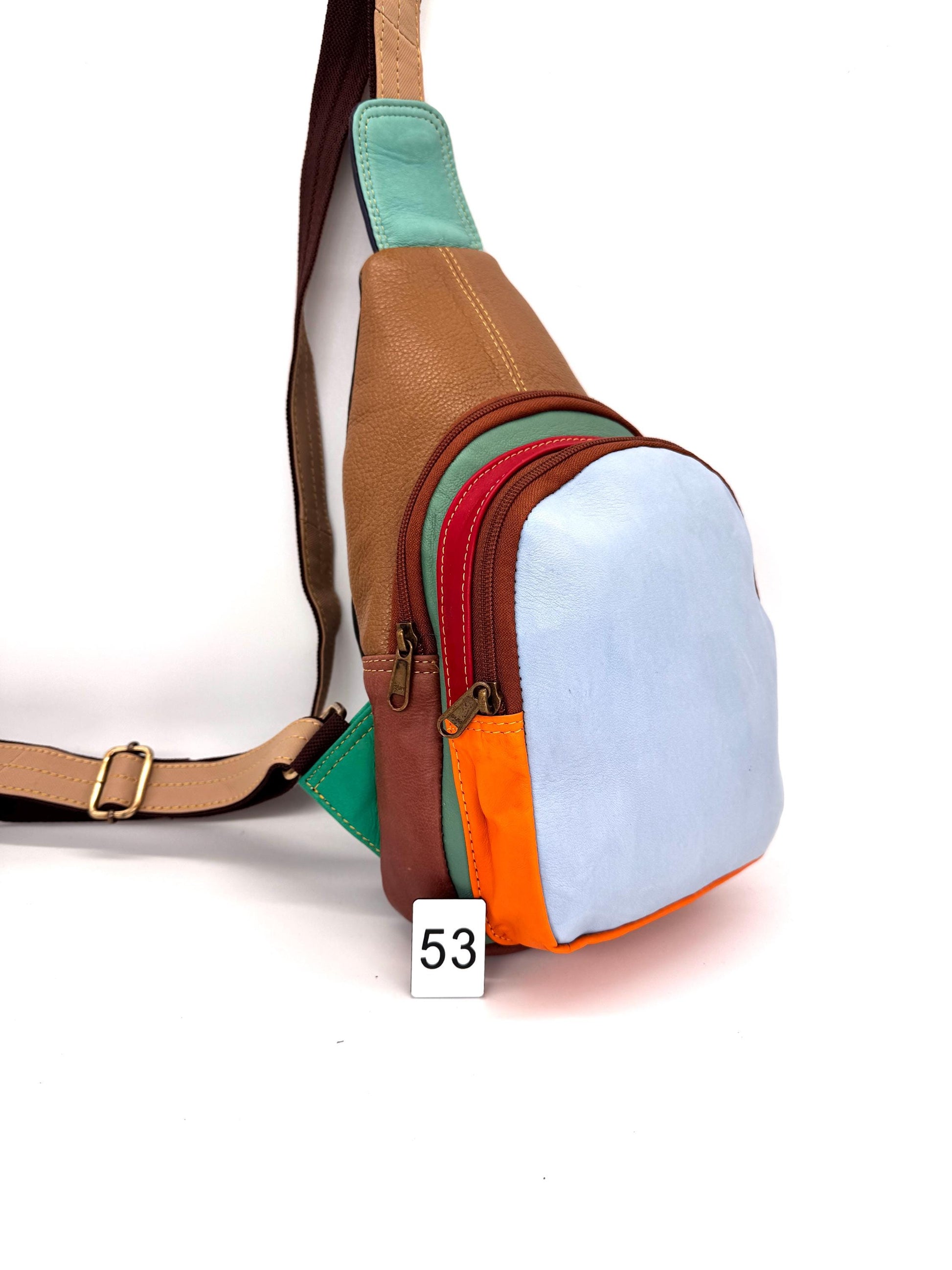 Upcycled Leather Sling Bag - JayKayBoutiqueOnline