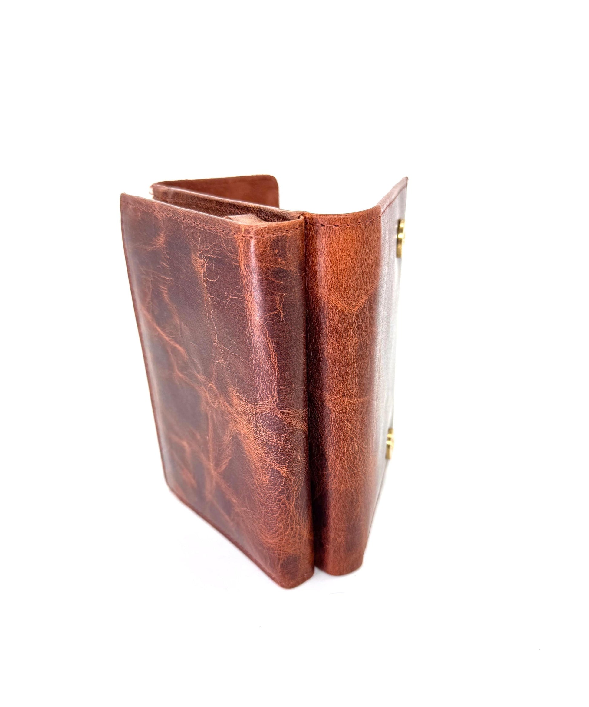 Leather Purse with Cowhide; Zipped Coin Pouch & Multi-Card Slots, Photo/ID Display - JayKayBoutiqueOnline