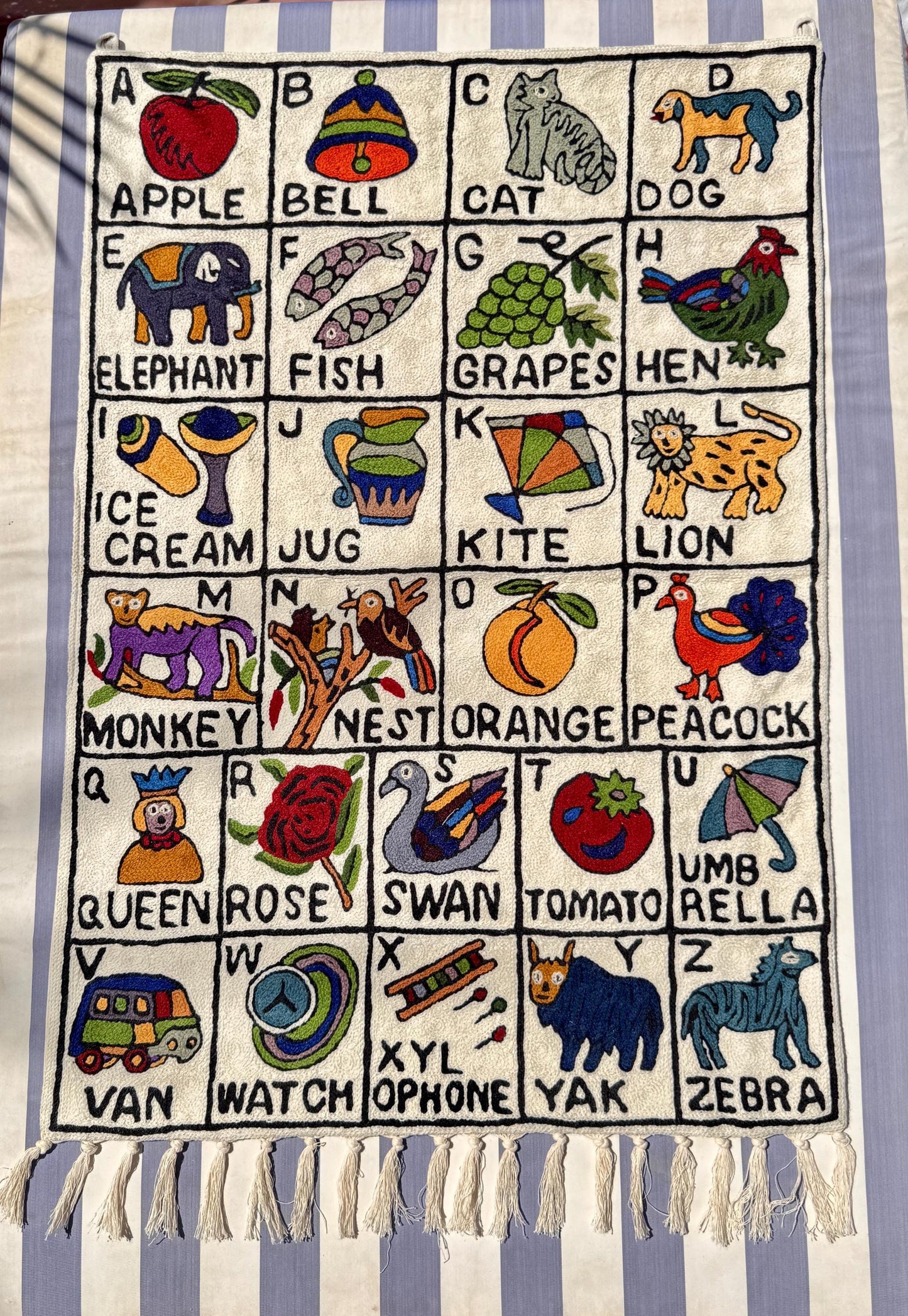 Handmade Alphabet Tapestry for Babies and kids - JayKayBoutiqueOnline