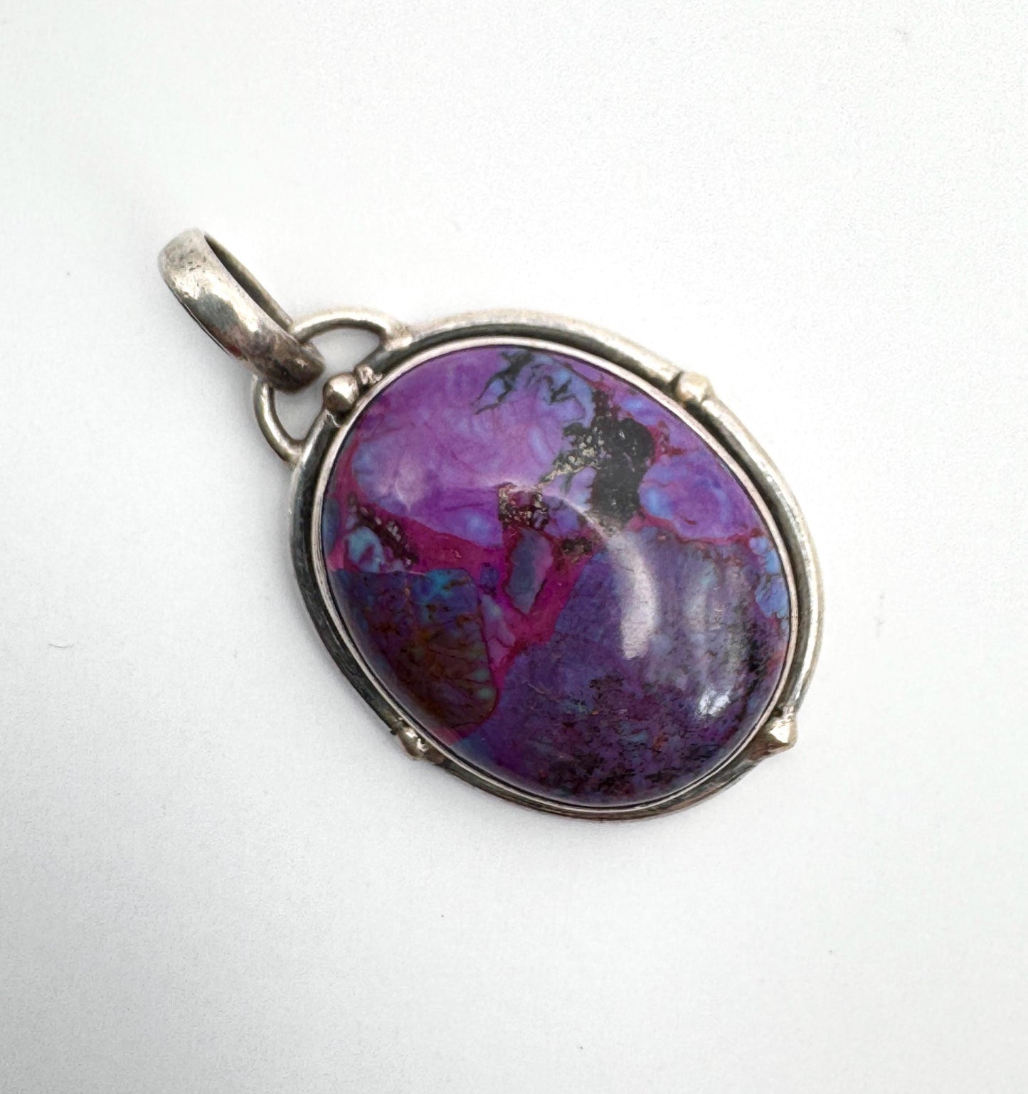 925 German Silver Gemstone Pendants – Artisan Boho Handcrafted Charm Necklace - JayKayBoutiqueOnline