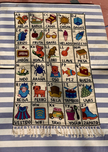 DUP Handmade Portuguese Alphabet Tapestry for Babies and Kids - JayKayBoutiqueOnline