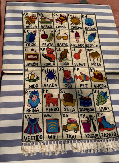 DUP Handmade Portuguese Alphabet Tapestry for Babies and Kids - JayKayBoutiqueOnline
