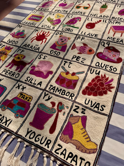 Handmade Portuguese Alphabet Tapestry for Babies and Kids - JayKayBoutiqueOnline