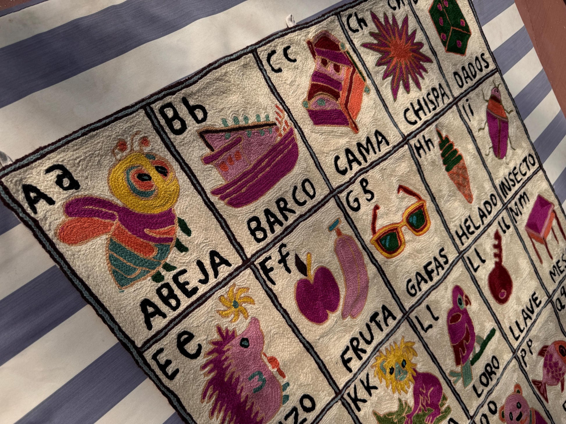 Handmade Portuguese Alphabet Tapestry for Babies and Kids - JayKayBoutiqueOnline