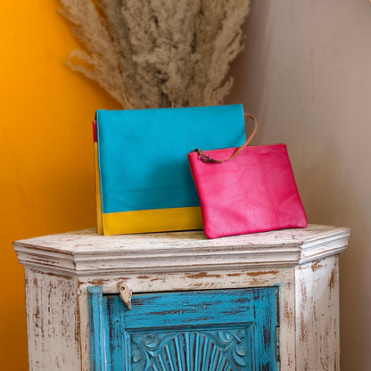 Recycled Leather Messenger Bag - JayKayBoutiqueOnline